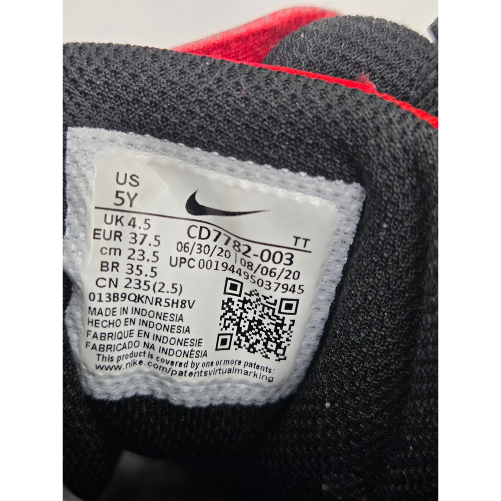Nike Court Borough Mid 2 5Y Black Red Kids Sneakers CD7782-003 - Picture 7 of 9